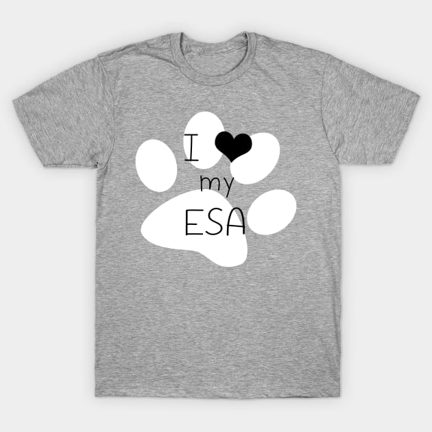 I Love My ESA T-Shirt by starprinxe